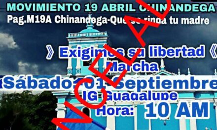 Cancelan marcha en Chinandega por amenazas del secretario político del Frente Sandinista