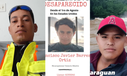 Reportan 2 nicaragüenses desaparecidos y 1 fallecido en EEUU