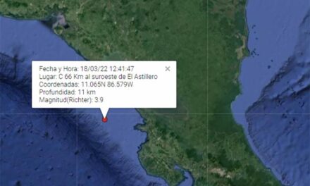 Cuatro sismos hicieron temblar el pacifico nicaragüense.