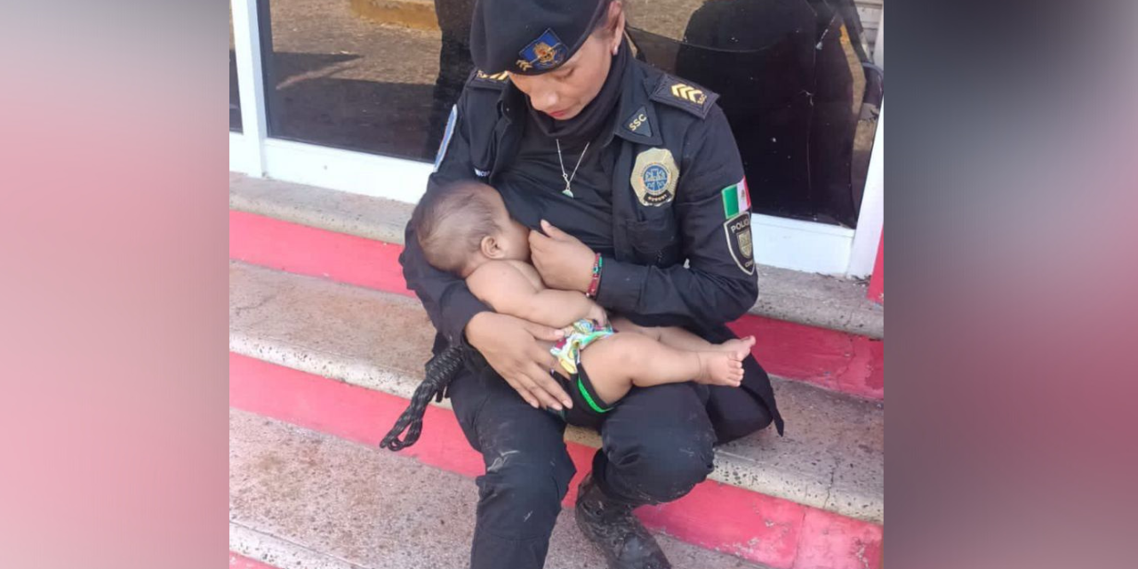 Arizbeth Dionisio: La policía que amamantó a un bebé tras el paso de Otis en Acapulco