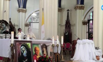 Presbítero Uriel Vallejos: dedicó misa a la “Divina Misericordia” por la libertad de Nicaragua