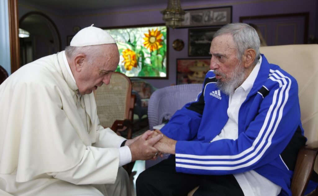 Fidel Castro se reunió con líderes de la iglesia católica