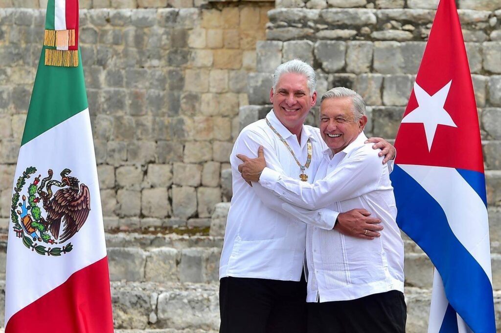 2023 02 11 Presidente AMLO Condecoracion Orden Mexicana del Aguila Azteca al presidente de Cuba Campeche Foto 01